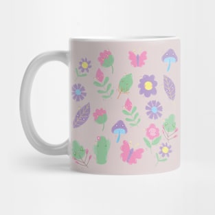 Cute kawaii floral pattern Mug